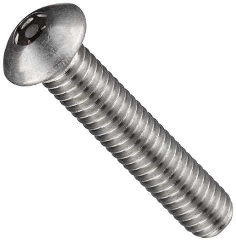 18 8 Stainless Steel Socket Cap Screw Plain Finish Button Head