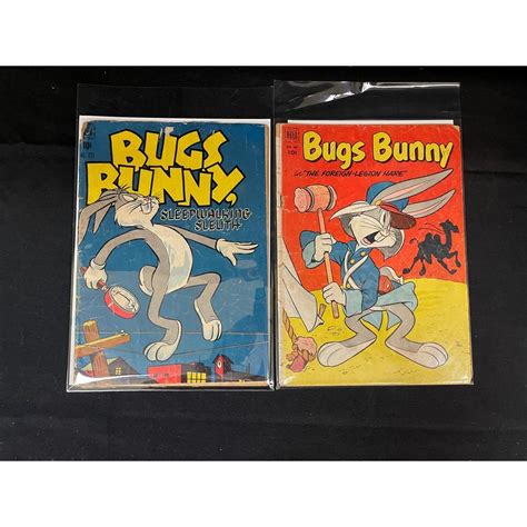 At Auction 7 Vintage Dell Bugs Bunny Comic Books
