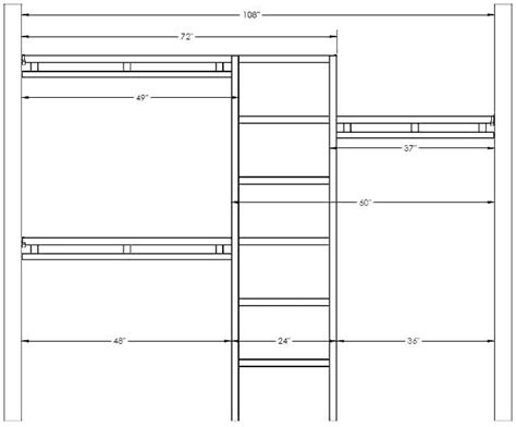 Floor length dresses needs a height of 72 inches while a street dress needs 63 inches. Elegant double rod closet dimensions images | Closet rod ...