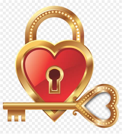 Love Lock Key Heart Clip Art Heart Lock And Key Emoji Free