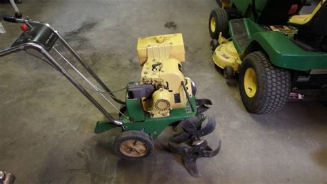 1977 John Deere Tiller Only Runs On Choke Part 1 Youtube