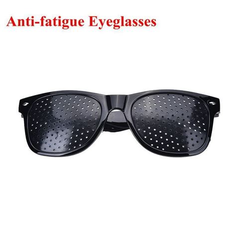 anti fatigue stenopeic eyeglasses vision care eyesight improver pinhole glasses black walmart