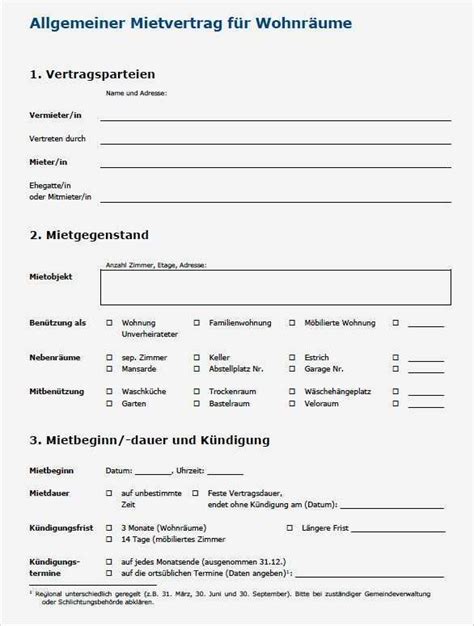 Standardmietvertrag zum ausdrucken / mietvertrag uber un mobliertes zimmer muster word pdf : Standard Mietvertrag Vorlage Schön Charmant 12 Monate ...