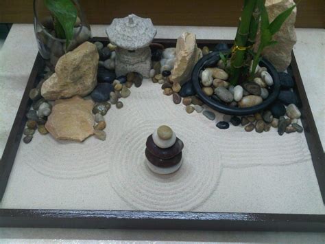 Miniature Zen Garden By Wallzart Jardinería En Macetas Fuentes Para