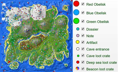 Ark Survival Evolved Island Map World Map