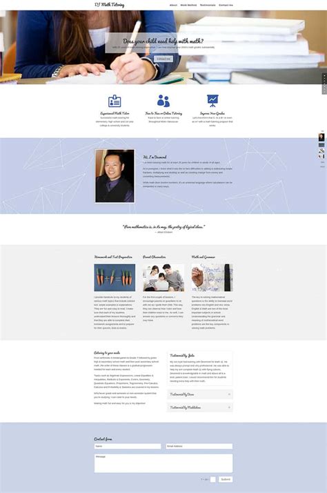 Web Design Portfolio Dj Math Tutoring Dataroots Business Solutions Inc