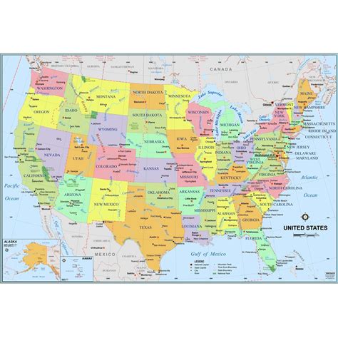 United States Countries Map