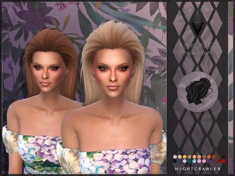 Fashionista Hair By Nightcrawler Sims At Tsr Sims 4 Updates