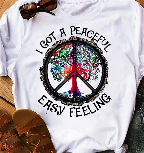 I Got A Peaceful Easy Feeling Shirt Hippie Shirt Peace Etsy