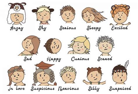 Feelings And Emotions Words In English For Kids