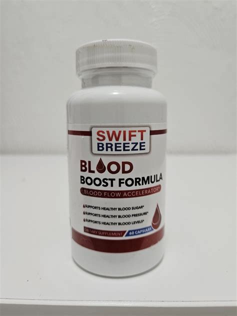 Swift Breeze Blood Boost Formula 60 Capsules Exp 102023 Sealed Ebay