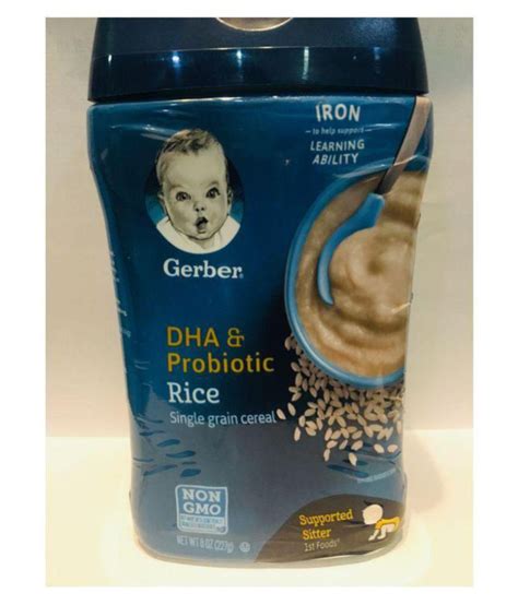 I opened a new, unopened, sealed jar of gerber baby food meat that was within its date and not expired. Gerber Baby Food RICE SINGLE GRAIN Infant Cereal for 6 ...