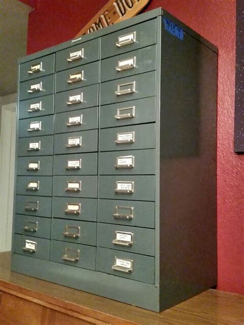 Steelmaster 30 Drawer File Cabinet Apothecary Vintage Craft Art