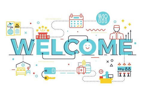 Welcome Word Lettering Illustration 541714 Vector Art At Vecteezy