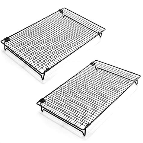 Kingrol 2 Piece Cooling Rack With Collapsible Folding Legs For
