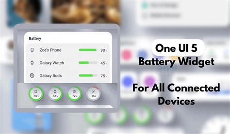 Samsung New Battery Widget In One Ui 5 May Arrive With Stable Version