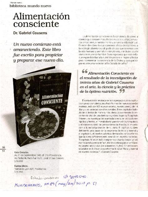 Alimentación Consciente Artículo Biblioteca Nacional Digital De Chile
