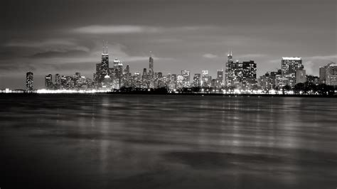 🥇 Chicago Cityscapes Grayscale Skylines Wallpaper 51952