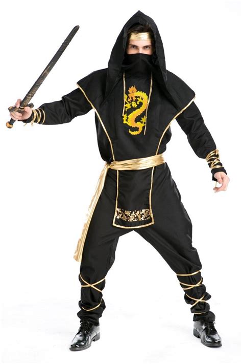 Superior Quality Black Ninja Cosplay Costume Adult Men