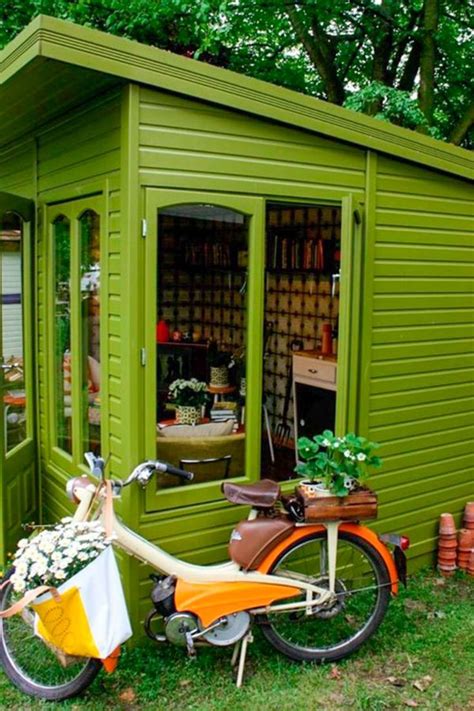 Garden sheds come in all shapes, sizes, and colors, so why stick to just the cookie cutter version? 51+ Lovely and Cute Garden Shed Design ideas for Backyard ...
