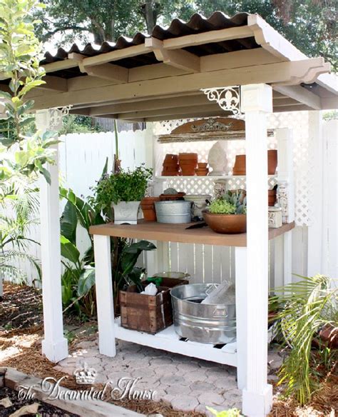 The Decorated House ~ Potting Bench ~ Garden Shed