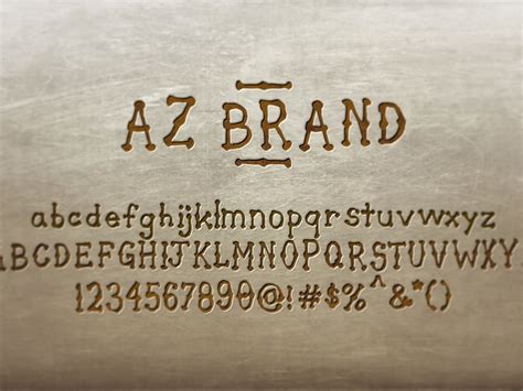 Az Brand Opentype Font Brand Font Letterpress Font Modern Graphic