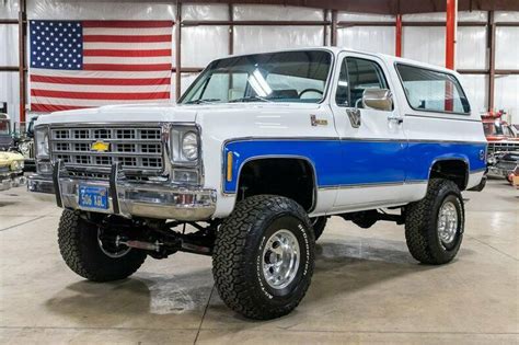 1979 Chevrolet Blazer K5 21373 Miles Whitebright Blue Suv 350ci V8