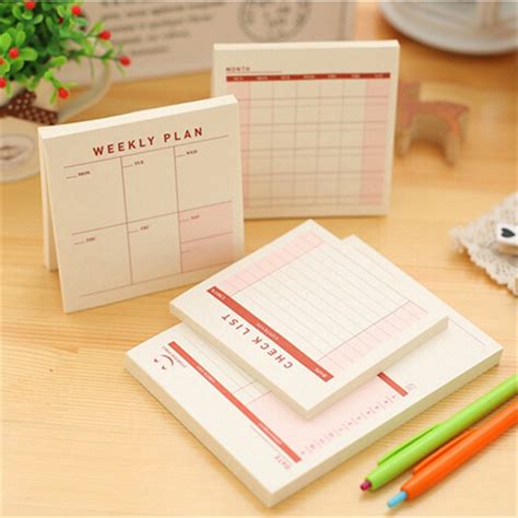 Weekly Monthly Plan Tear Mini Notebook Check List Daily Memo Pad