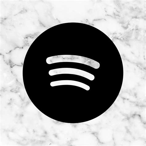 Spotify White Marble Icon 🤍 Mobile App Icon App Icon Ios App Icon