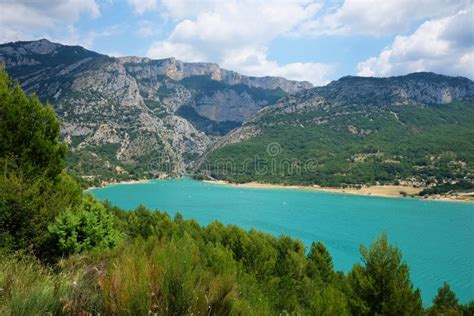 Verdon Gorge And Lake Sainte Croix In France Stock Photo Image Of