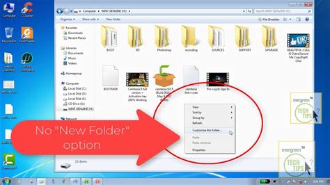 New Folder Option Missing Windows 7 Solved 100 Working How To