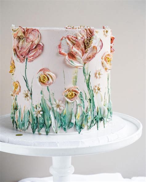 Flower Cake Cake Art Cake Stand Dec Cakes Colors Flowers Beautiful Instagram