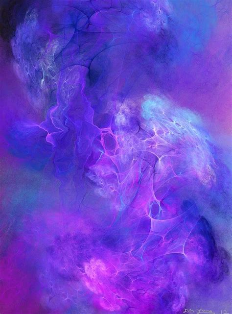 Purple Abstraction Digital Art By David Lane Fine Art America
