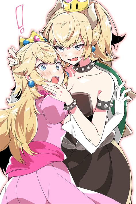 Princess Peach And Bowsette Mario And 1 More Drawn By Takeshima Eku