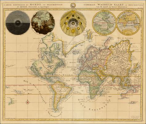 Carte Generale du Monde, ou Description du Monde Terrestre & Aquatique 