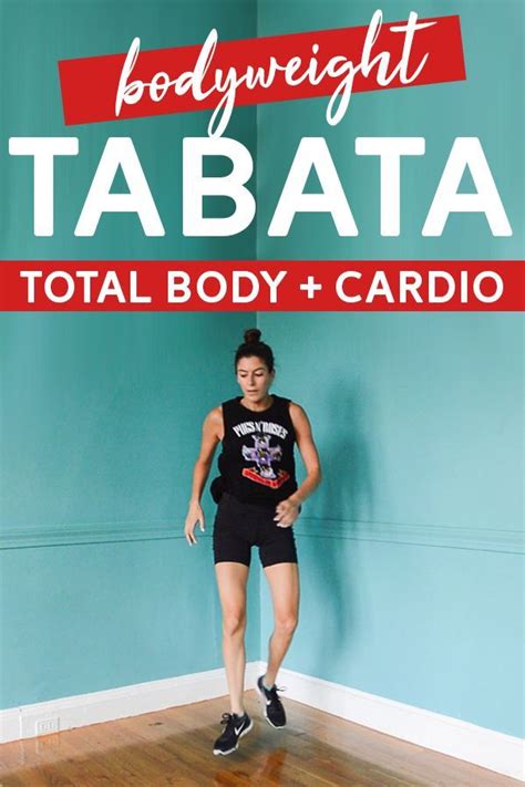 12 Minute Bodyweight Tabata Workout Series Full Body Cardio Pumps