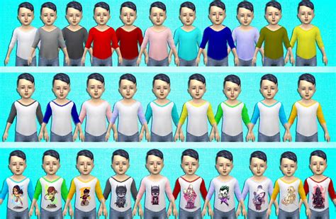 Toddlers T Shirt Sims 4 Toddler Bris Ts4 Cc Custom Shirts Toddlers
