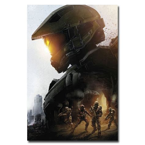 Halo 5 Guardians Master Chief Game Art Poster Print 32x24