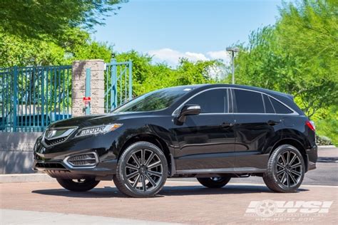 2018 Acura Rdx With 20 Gianelle Santoneo In Matte Black Ball Cut