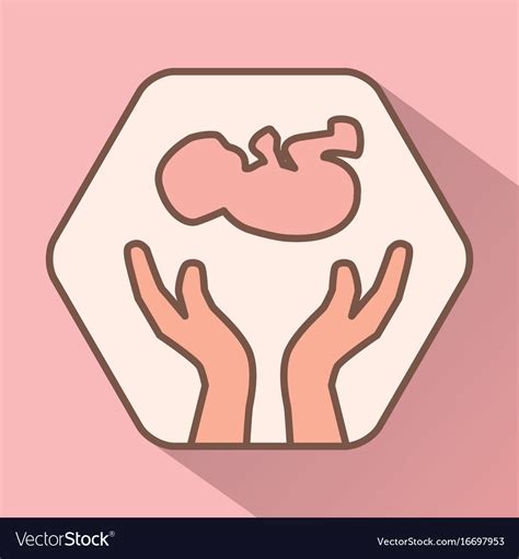 Hands Holding Newborn Child Royalty Free Vector Image