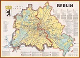 Ost-Berliner Stadtplan - Karte von ost-berlin (Deutschland)