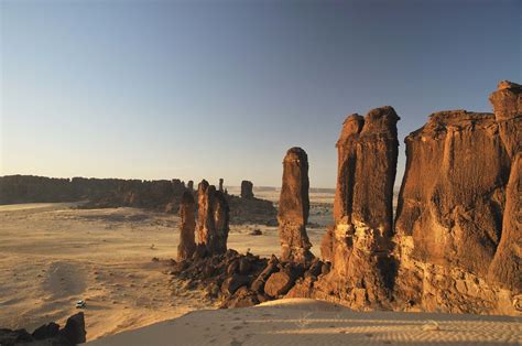 Sandstone Towers In The Ennedi Desert Of Chad Africa Africa Map