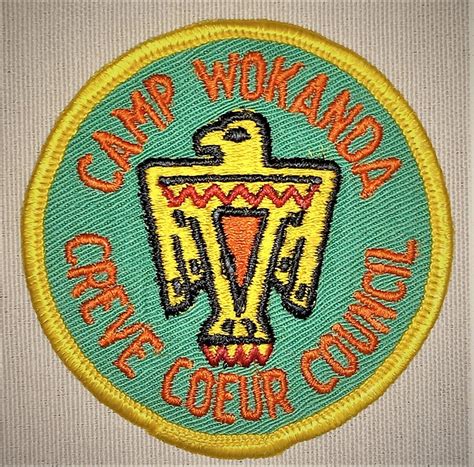 Vintage Bsa Camp Wokanda Creve Coeur Council Patch Chillicothe Illinois