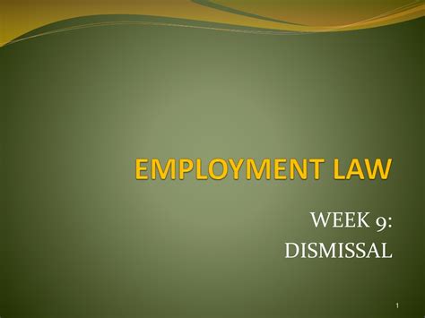 Ppt Employment Law Powerpoint Presentation Free Download Id9735013