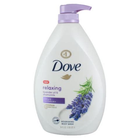 Dove Relaxing Nourishing Body Wash Lavender Oil And Chamomile 34 Fl Oz