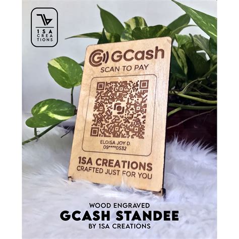 GCash QR Standee By 1SA Creations Shopee Philippines