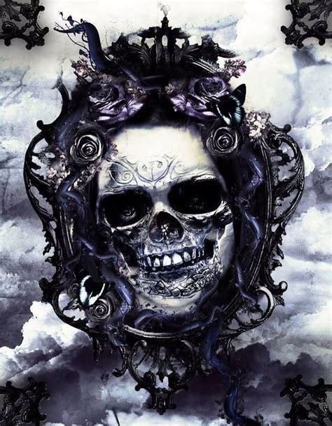 ~gothic Art Skull Artwork Skull Art Bone Art