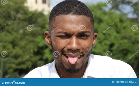 Male Making Funny Faces Stock Image Image Of Making 114822125
