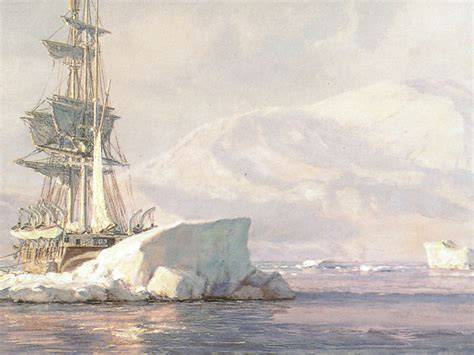John Stobart Arctic Whaling The Whaling Bark Sunbeam Cutting In