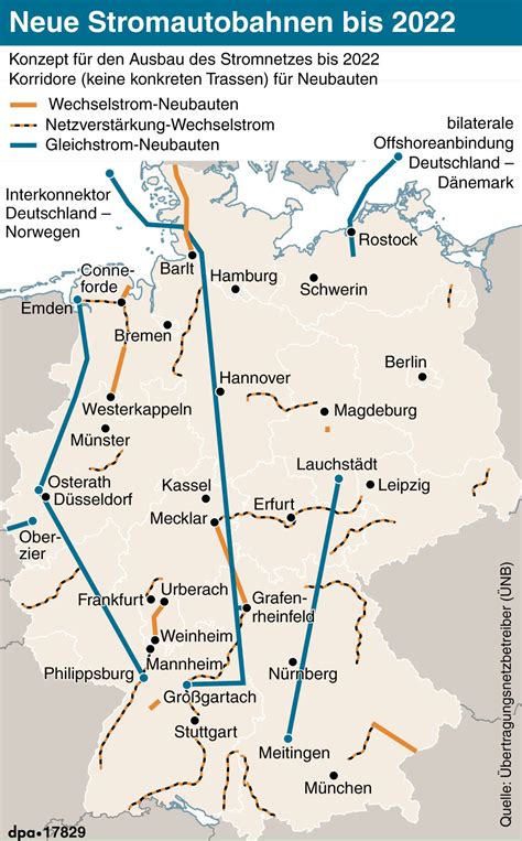 Neue Stromautobahnen bis 2022 (© picture-alliance/dpa)